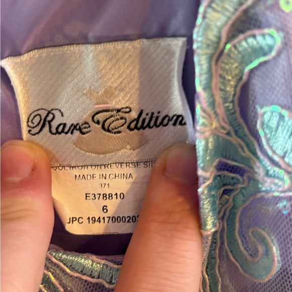 Elegant Purple and Mint Green Dress - Picture 4 of 4